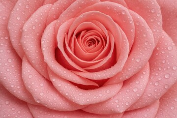 Elegant abstract design featuring pink rose petals with raindrops, perfect for romantic greetings and love messages.