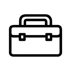 black briefcase icon no background