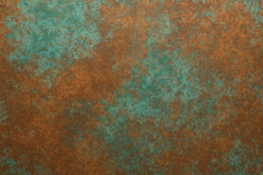 Copper surface featuring a patina finish