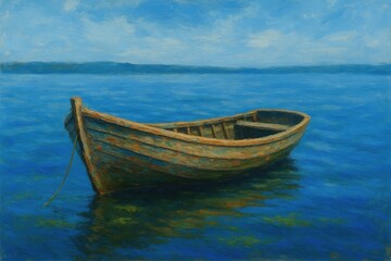 Stunning scenic view of a wooden vessel in nature