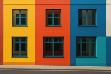 Obraz premium Vibrant section of a structure