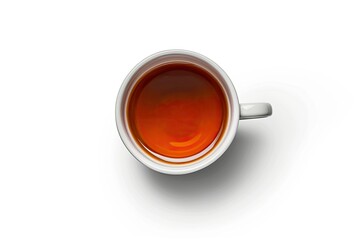 Premium Quality Visual of Cup of Tea Isolated on White Background