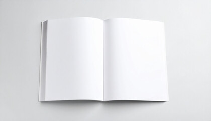 Funeral booklet template white portrait booklet mockup with divided background
