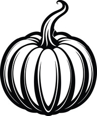 A vibrant collection of stylized pumpkin illustration