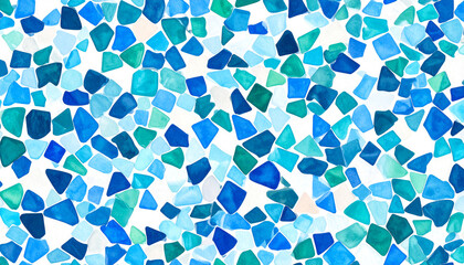 Abstract blue and white shattered glass or crystal texture. Shattered & Fragmented Designs. Illustration
