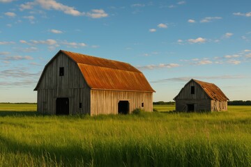 Derelict agricultural buildings in rural areas