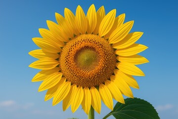 Obraz premium Stunning close-up shot of a vibrant yellow sunflower