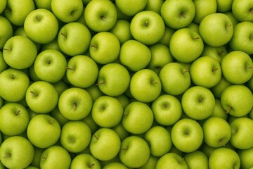 Assortment of organic apples displayed at a local market