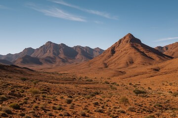 Naklejka premium Mountain Range of the Anti-Atlas