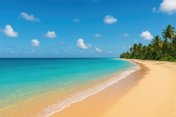Stunning coastal landscape with pristine waters