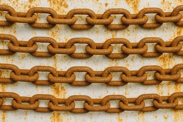 Abstract backdrop featuring a weathered metal chain