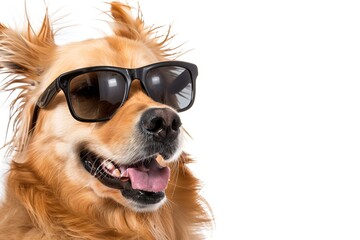 Stylish Pup Persona: A Golden Retriever in Sunglasses Rocks Faux Hawk, Mohawk, Flow, Top Knot & More Hairstyles with Adorable Charm
Meet the most fashion-forward Golden Retriever: this fluffy pup dons