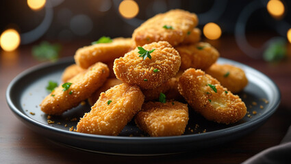 Fototapeta premium Delicious Fried chicken nuggets