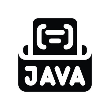 javascript glyph icon. Strong and solid vector icon for websites, mobile interfaces, presentations, and visual branding. High quality and easy to edit.