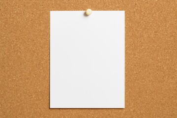 Empty sheet of paper with area designated for a message