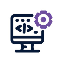 setting duotone icon. Sleek and modern vector icon for websites, mobile apps, marketing materials, and corporate design. Fully scalable and ready to use.