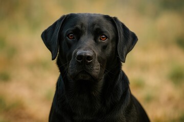 Large canine showing alertness