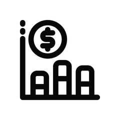 trade line icon. Clean and minimalist vector icon for websites, mobile apps, presentations, and logos. Fully scalable and customizable for any project.