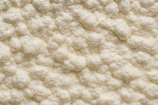 Wall insulation with two-part mounting foam background texture