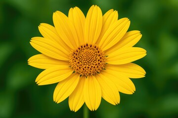 Obraz premium Close-up of a stunning yellow blossom showcasing intricate petal details
