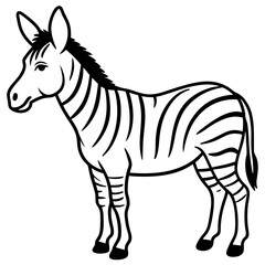 Zonkey Linear Wildlife Artwork