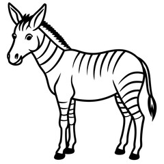 Zonkey Linear Wildlife Artwork