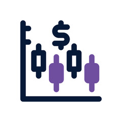 market duotone icon. Sleek and modern vector icon for websites, mobile apps, marketing materials, and corporate design. Fully scalable and ready to use.