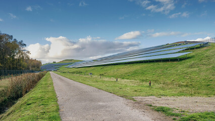 VAM Solar panel park on landfill in the netherlands