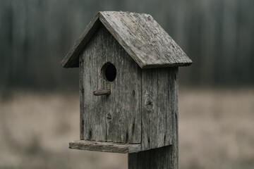 Derelict avian nesting shelter