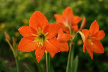 Fototapeta premium Beautiful Amaryllis Blooms for Your Garden