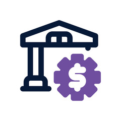 monetary policy duotone icon. Sleek and modern vector icon for websites, mobile apps, marketing materials, and corporate design. Fully scalable and ready to use.