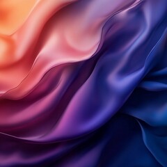 Obraz premium Modern interior wall with vertical ombre paint effect, fading from warm beige to terracotta, clean minimalist room, soft ambient light, realistic architectural photography, no noise