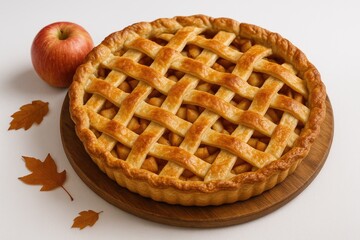 Delicious dessert featuring a sweet apple filling encased in a flaky pastry