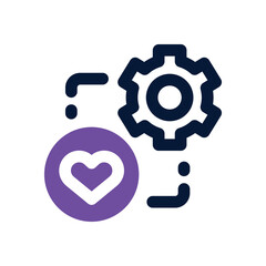 loyalty program duotone icon. Sleek and modern vector icon for websites, mobile apps, marketing materials, and corporate design. Fully scalable and ready to use.