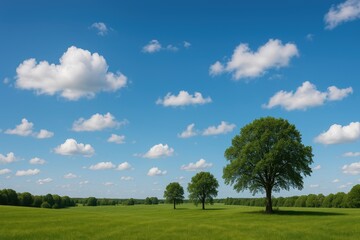 Stunning landscapes with vibrant skies and lush greenery