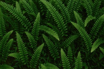 Fototapeta premium Wild-growing Asplenium platyneuron, also known as Fern