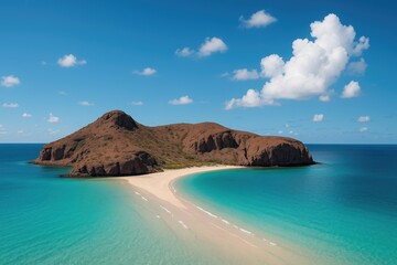 Obraz premium Stunning panorama of the island in La Paz, Mexico