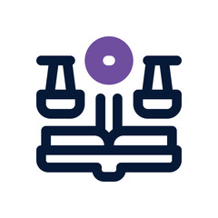 legal duotone icon. Sleek and modern vector icon for websites, mobile apps, marketing materials, and corporate design. Fully scalable and ready to use.