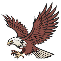 Fototapeta premium Sharp Talon Bird Vector Illustration 