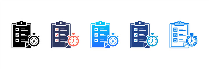 Task Management icon sheet multiple style collection