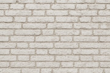 Obraz premium Texture of a vintage white brick wall as background