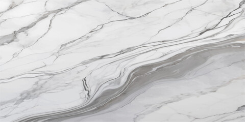 Elegant white marble texture with gray veins isolated on white background