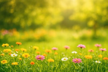 Fototapeta premium Stunning Summer Garden Scene