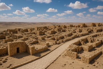 Fototapeta premium Historical ruins of Mamshit city