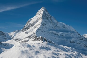 Frozen Mountain Summit in a Swiss Ski Resort