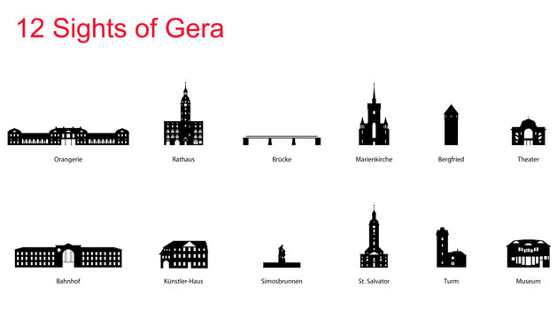 12 Sights of Gera, Th&uuml;ringen Germany
