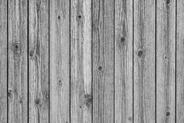 Fototapeta premium Vintage monochrome wooden planks on a barrier