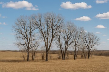 Bare Branches in the Beginning of Spring