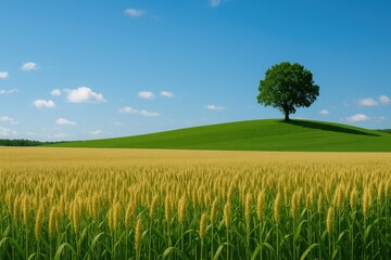 Fototapeta premium Scenic countryside scene in a rural area