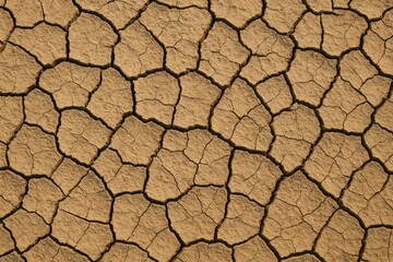 A rugged cracked soil surface serving as a natural backdrop